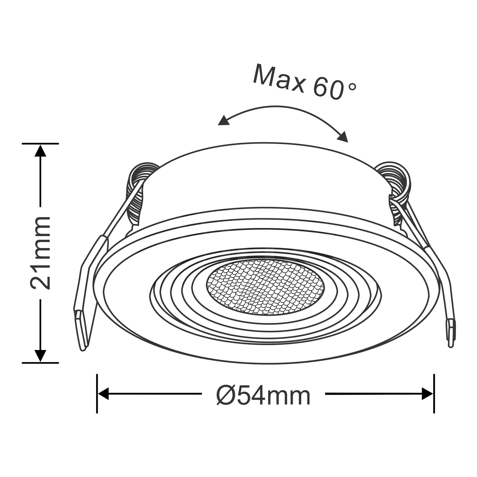 Parrot Spot M Recessed Ceiling Luminaires Dlux Round Recess Ceiling